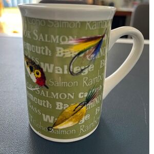 Field & Stream Outdoor Adventures Coffee Mug Fishing Lures Rainbow Trout‎